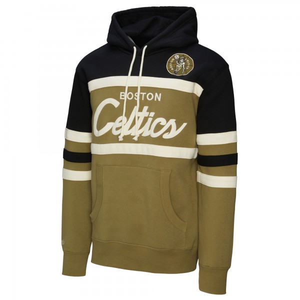 Boston Celtics Mitchell & Ness Olive Double Clutch Head Coach Hoodie