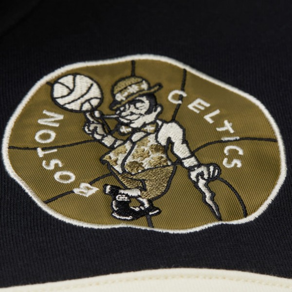 Boston Celtics Mitchell & Ness Olive Double Clutch Head Coach Hoodie