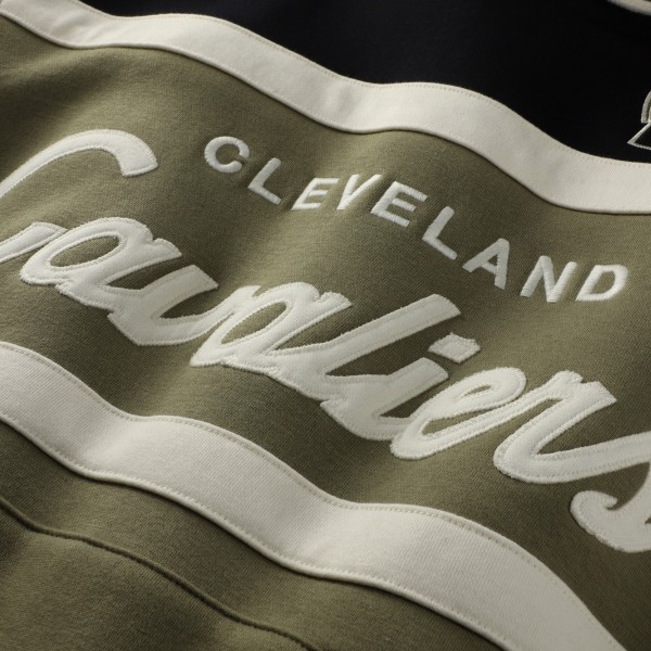 Cleveland Cavaliers Mitchell & Ness Olive/Black Double Clutch Head Coach Hoodie