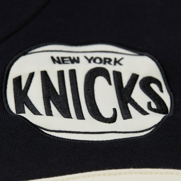 New York Knicks Mitchell & Ness Olive/Black Double Clutch Head Coach Hoodie