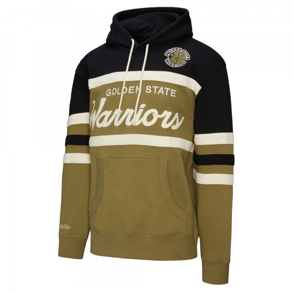 Golden State Warriors Mitchell & Ness Olive/Black Double Clutch Head Coach Hoodie