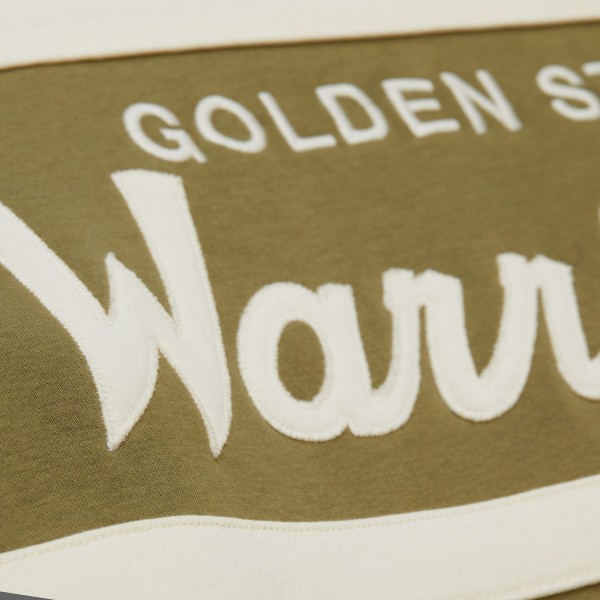 Golden State Warriors Mitchell & Ness Olive/Black Double Clutch Head Coach Hoodie