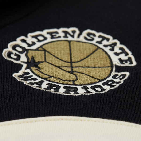 Golden State Warriors Mitchell & Ness Olive/Black Double Clutch Head Coach Hoodie
