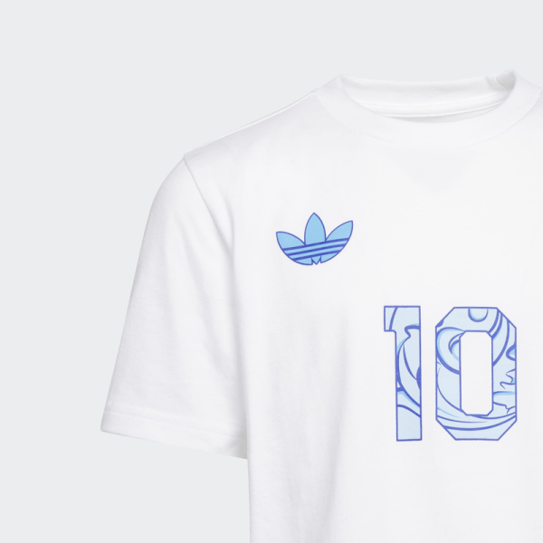 Подростковая Lionel Messi Argentina National Team adidas 2026 Away Jersey Hook Name & Number T-Shirt - White