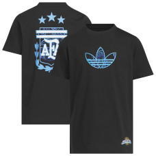Подростковая Argentina National Team adidas 2026 Away Jersey Hook T-Shirt - Black