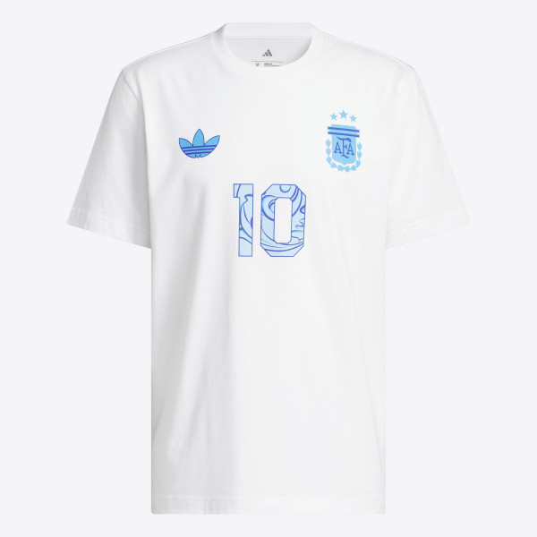 Футболка Lionel Messi Argentina National Team adidas 2026 Away Jersey Hook Name & Number - White