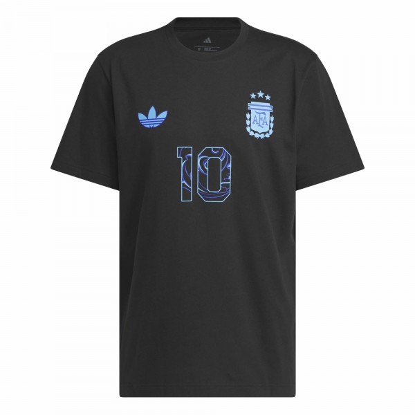 Lionel Messi Argentina National Team adidas 2026 Away Jersey Hook Name & Number T-Shirt - Black