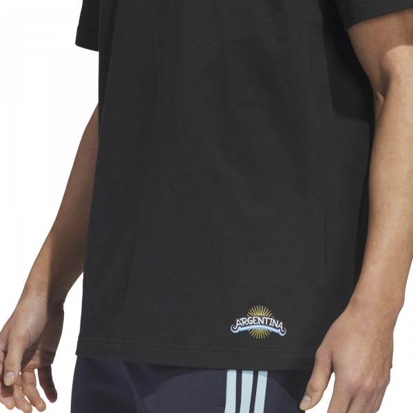 Argentina National Team adidas 2026 Away Jersey Hook T-Shirt - Black