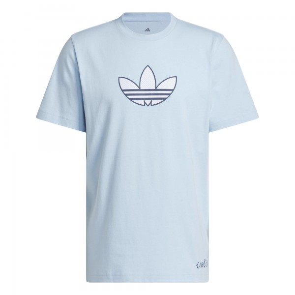 Italy National Team adidas 2026 Away Jersey Hook T-Shirt - Light Blue