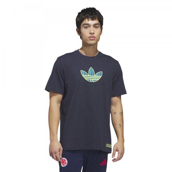 Colombia National Team adidas 2026 Away Jersey Hook T-Shirt - Navy