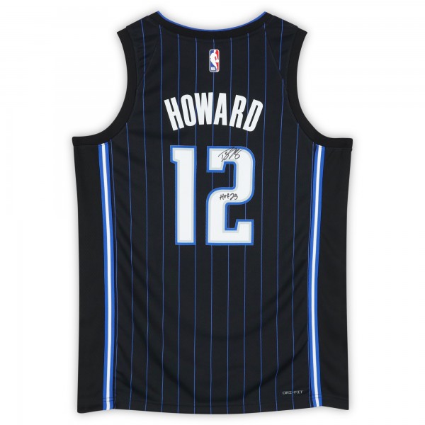 Игровая джерси Dwight Howard Orlando Magic Autographed Fanatics Authentic Black Icon Edition Nike Swingman with HOF 25 Inscription
