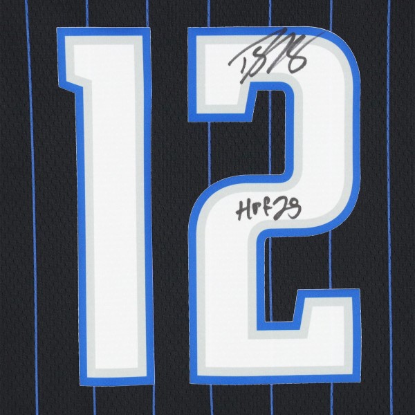 Игровая джерси Dwight Howard Orlando Magic Autographed Fanatics Authentic Black Icon Edition Nike Swingman with HOF 25 Inscription