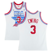 Джерси с автографом Patrick Ewing New York Knicks Fanatics Authentic Mitchell & Ness 1991 All-Star Game Authentic