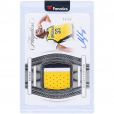 Myles Turner Indiana Pacers Autographed 2023-24 Panini Flawless Patch Tri-Color Relic #FPA-MTI #23/25 Card