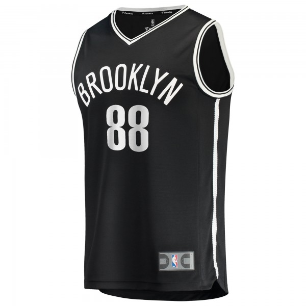 Игровая джерси Brooklyn Nets Nolan Traoré Fanatics Black Fast Break Replica - Icon Edition