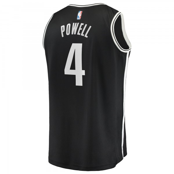 Игровая джерси Brooklyn Nets Drake Powell Fanatics Black Fast Break Replica - Icon Edition