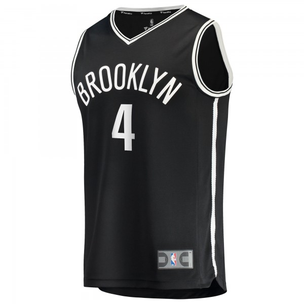 Игровая джерси Подростковая Brooklyn Nets Drake Powell Fanatics Black Fast Break Replica - Icon Edition