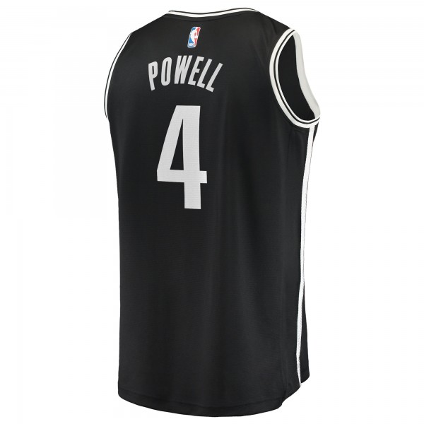 Игровая джерси Подростковая Brooklyn Nets Drake Powell Fanatics Black Fast Break Replica - Icon Edition