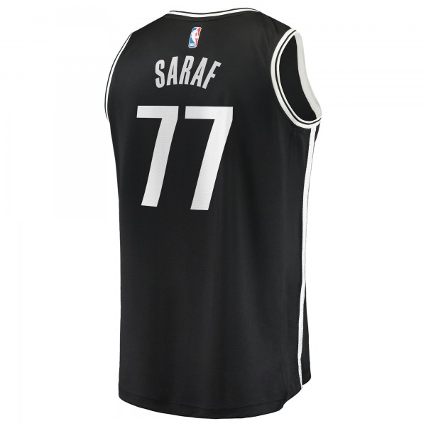 Игровая джерси Brooklyn Nets Ben Saraf Fanatics Black Fast Break Replica - Icon Edition