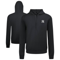 Кофта на короткой молнии New York Yankees Levelwear Black Technic Insignia