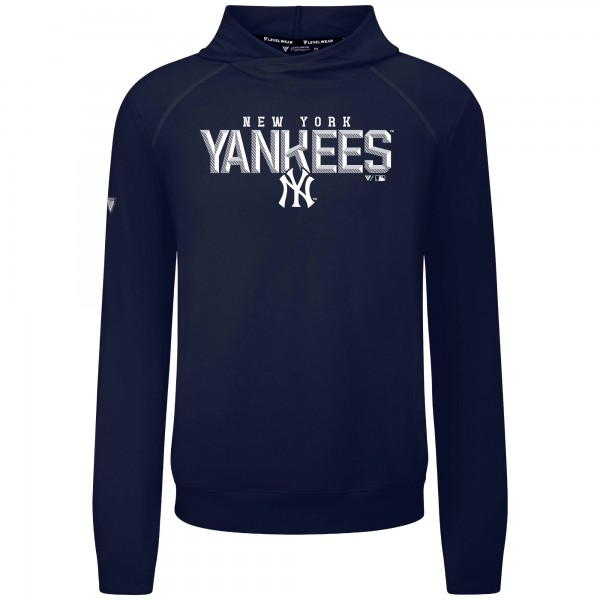 Толстовка New York Yankees Levelwear Navy Mandate Carve Tri-Blend