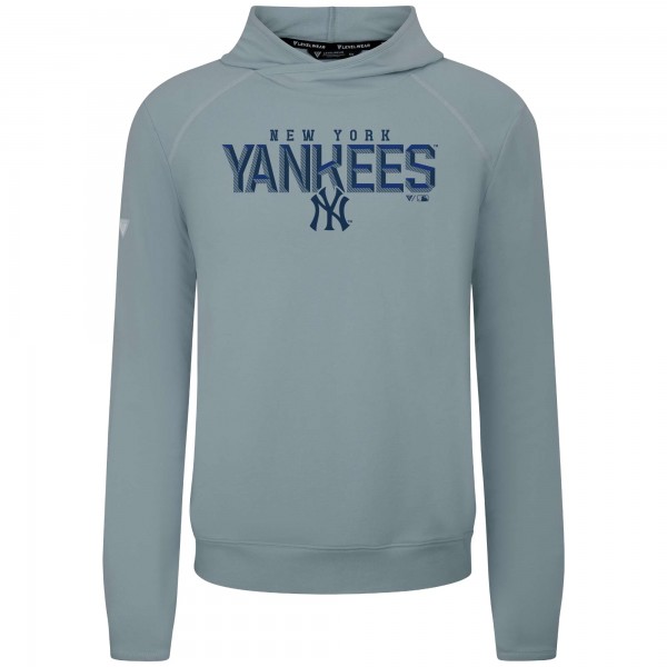Толстовка New York Yankees Levelwear Gray Mandate Carve Tri-Blend
