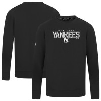 Кофта New York Yankees Levelwear Black Mandate Carve Tri-Blend