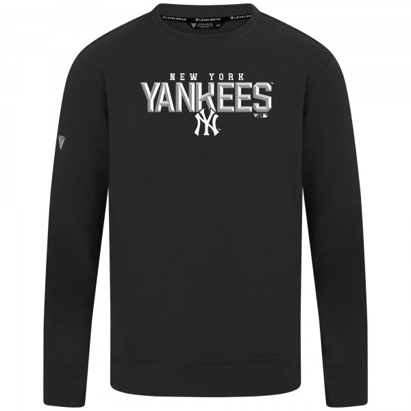 Кофта New York Yankees Levelwear Black Mandate Carve Tri-Blend