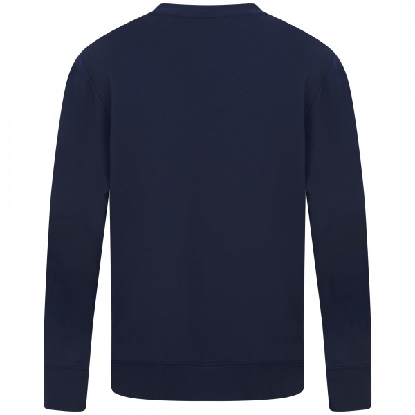 Los Angeles Dodgers Levelwear Navy Mandate Carve Tri-Blend Sweatshirt