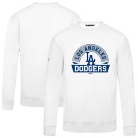 Los Angeles Dodgers Levelwear White Zane Banner Arch Sweatshirt