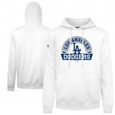 Los Angeles Dodgers Levelwear White Podium Banner Arch Hoodie