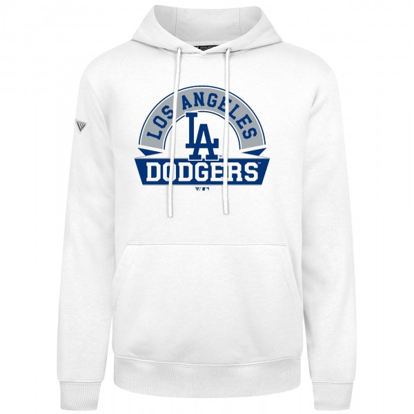 Los Angeles Dodgers Levelwear White Podium Banner Arch Hoodie