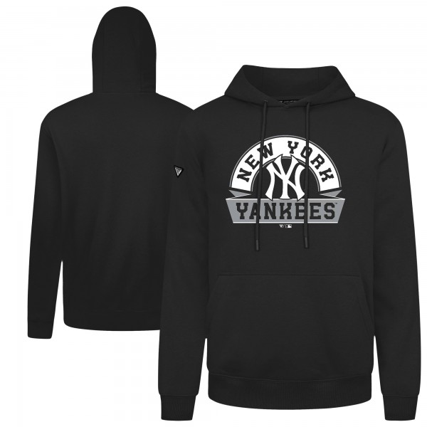 Толстовка New York Yankees Levelwear Black Podium Banner Arch