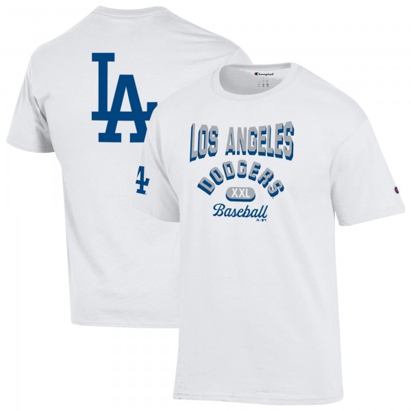 Los Angeles Dodgers Champion White 3-Hit Jersey T-Shirt