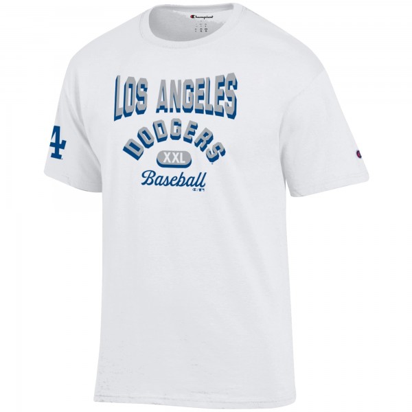 Los Angeles Dodgers Champion White 3-Hit Jersey T-Shirt