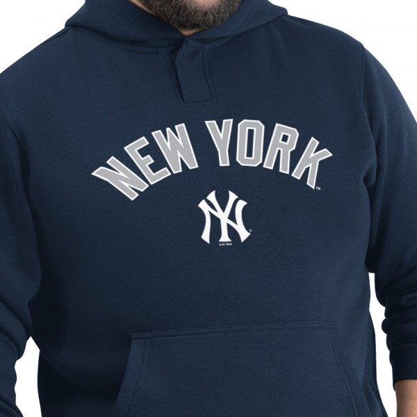 Толстовка New York Yankees G-III Sports by Carl Banks Navy Adaptive Lockup Fleece