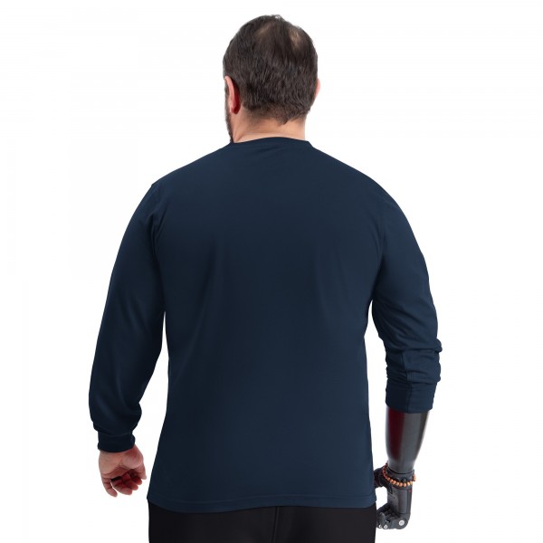 New York Yankees G-III Sports by Carl Banks Navy Adaptive Long Sleeve T-Shirt