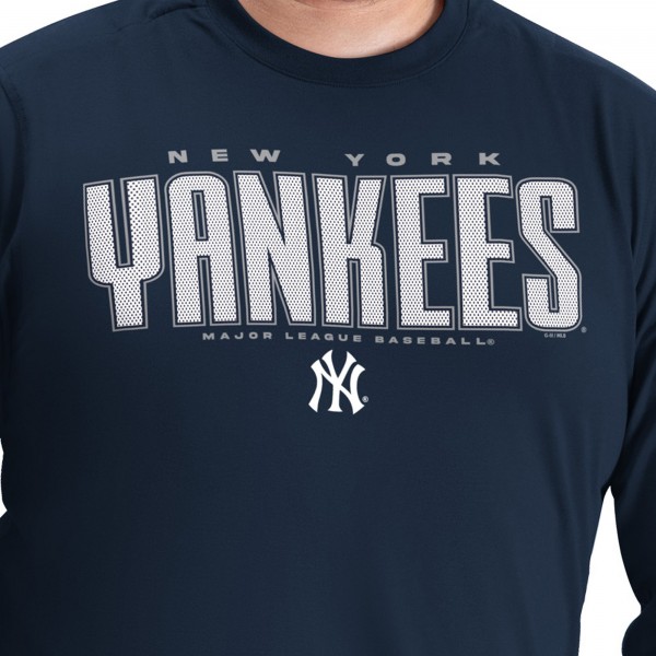 New York Yankees G-III Sports by Carl Banks Navy Adaptive Long Sleeve T-Shirt