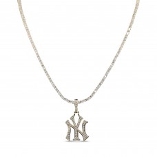 New York Yankees Gold 20 Logo Pendant Necklace
