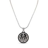 Кулон San Antonio Spurs GLD 14K White Gold Logo & 20 Tennis Chain