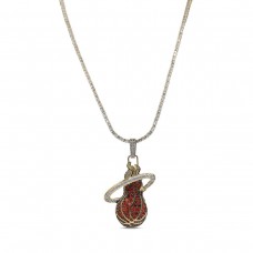 Miami Heat The GLD Shop 18K Yellow Gold Logo Pendant & 20 Tennis Chain