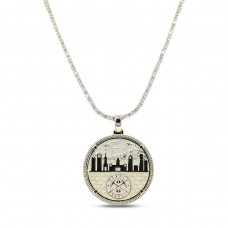 Denver Nuggets GLD 18K Yellow Gold Logo Pendant & 20 Tennis Chain