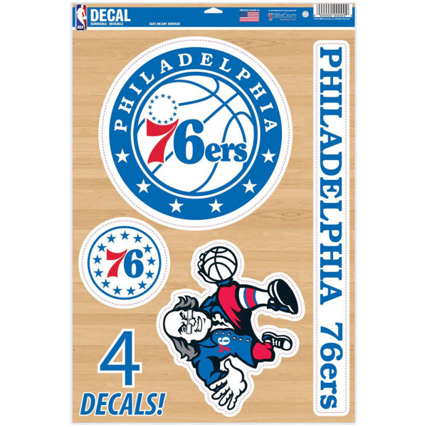 Philadelphia 76ers GLD 18K Yellow Gold Logo Pendant & 20 Tennis Chain