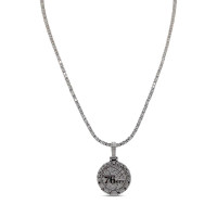 Кулон Philadelphia 76ers GLD 14K White Gold Logo & 20 Tennis Chain