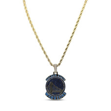 Кулон Golden State Warriors GLD 18K Yellow Gold Logo & 20 Rope Chain