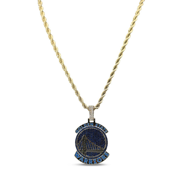 Кулон Golden State Warriors GLD 18K Yellow Gold Logo & 20 Rope Chain