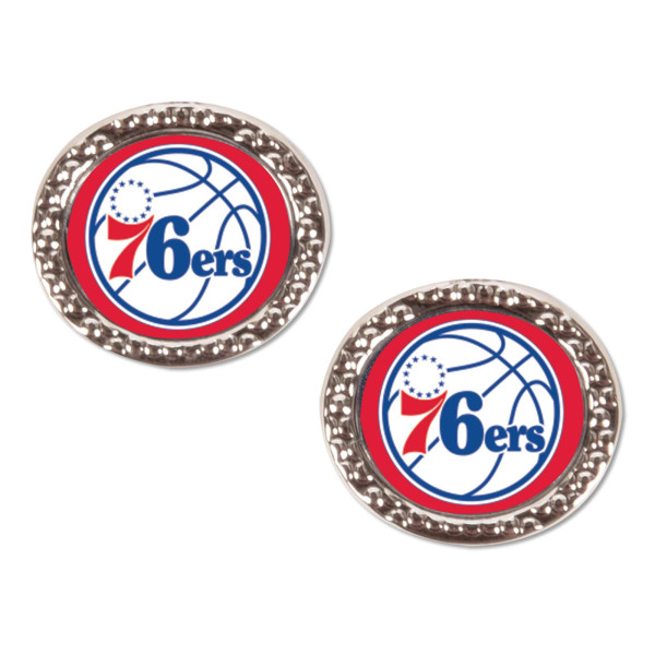 Philadelphia 76ers GLD 14K White Gold Logo Pendant & 20 Rope Chain