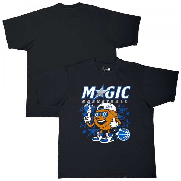 Unisex Orlando Magic Black Oversized Cool Guy Urban Essentials T-Shirt