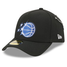 Бейсболка Orlando Magic New Era Black 2026 NBA Draft On-Stage Crystal A-Frame 59FORTY