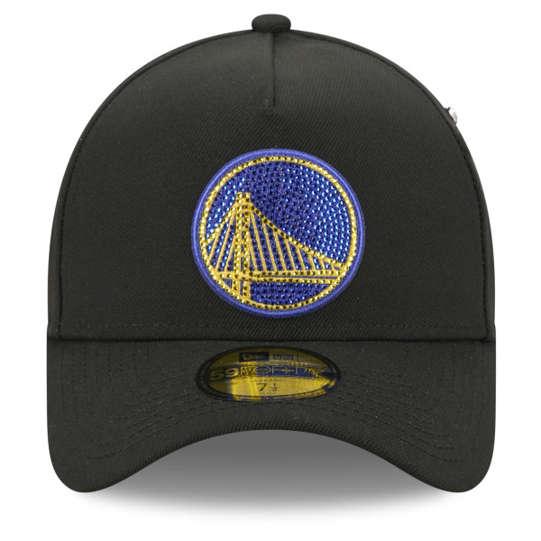 Бейсболка Golden State Warriors New Era Black 2026 NBA Draft On-Stage Crystal A-Frame 59FORTY